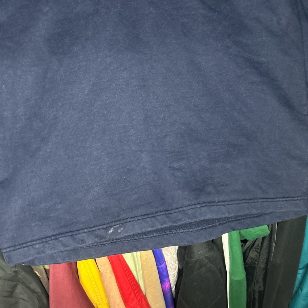 Vintage 90s Ralph Lauren Navy Sailor 1/4 Button Sweatshirt Large Rare - Picture 4 of 6